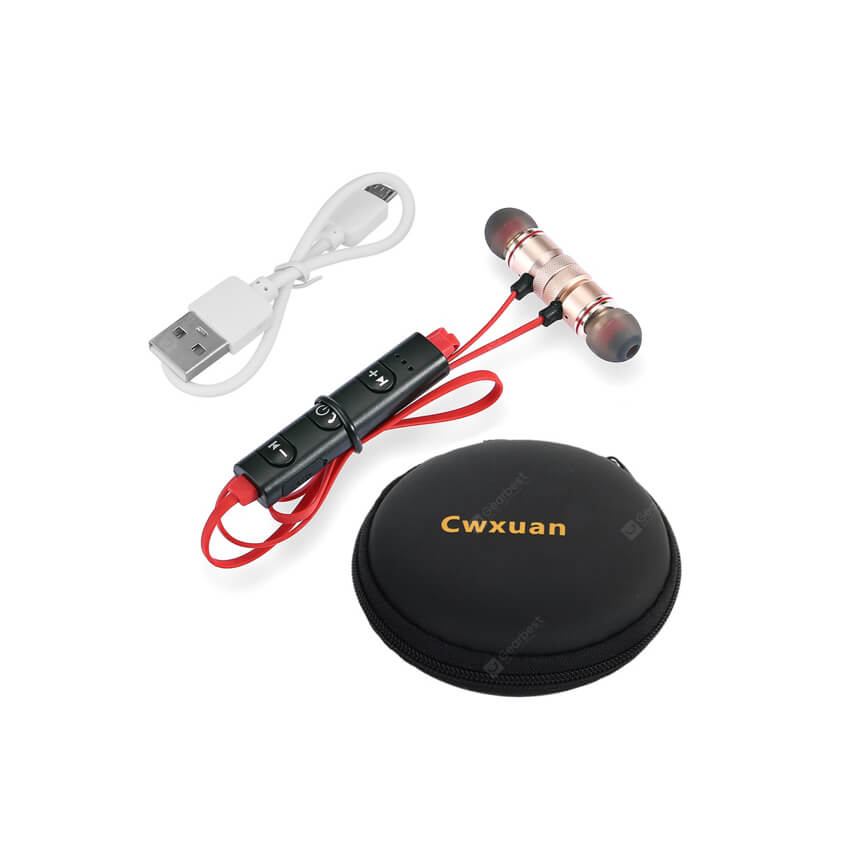 Cwxuan Sports Magnetic Bluetooth V4.1 Stereo Earphone with Microphone - Image 6
