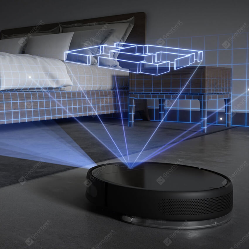 MIJIA Robot Vacuum 1T Sweeping Wet Mopping Cleaner For Home Dust Sterilize 3000PA Cyclone Suction WIFI APP Smart Planned - Image 3