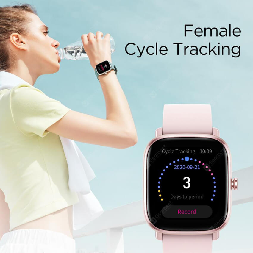 Amazfit GTS 2 Mini Sports Smartwatch GPS Bluetooth 5.0 Female Cycle Tracking Smart Watch For Android iOS Phone - GTS 2 Mini SPAIN - Image 4