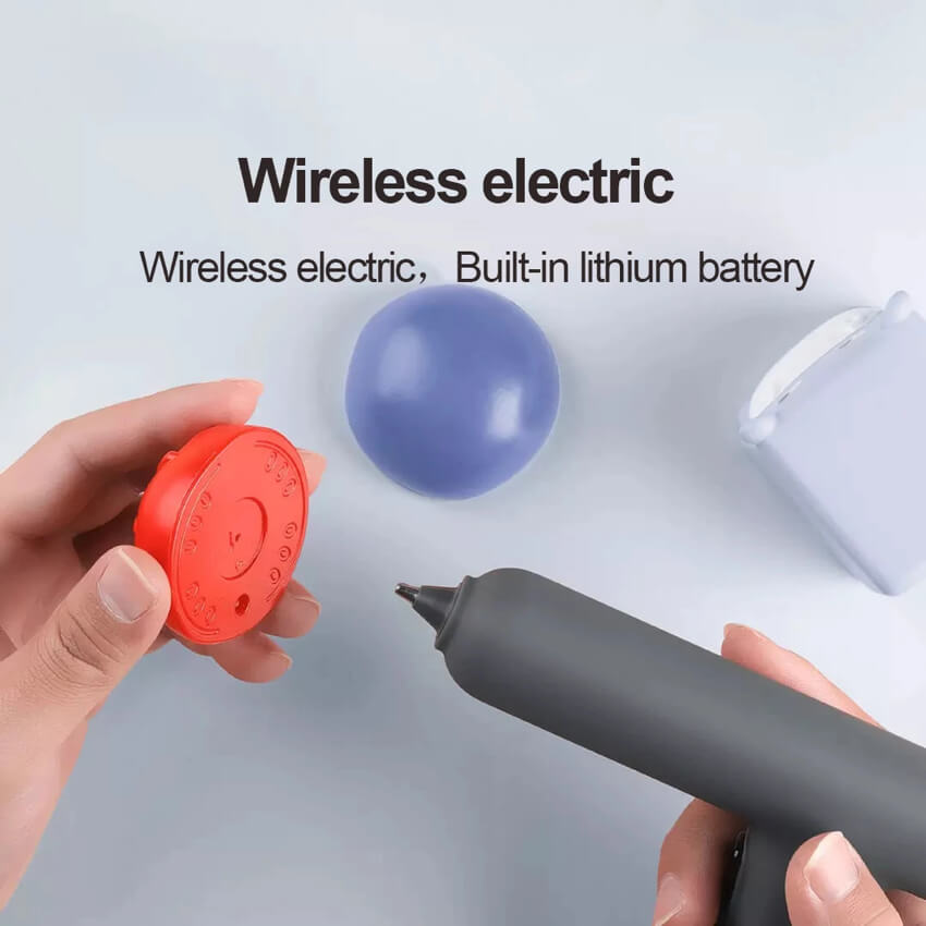 Electric Hot Melt Glue Gun Cordless Repair DIY Tool Heating Mini Glue Gun with Glue Sticks - Image 3