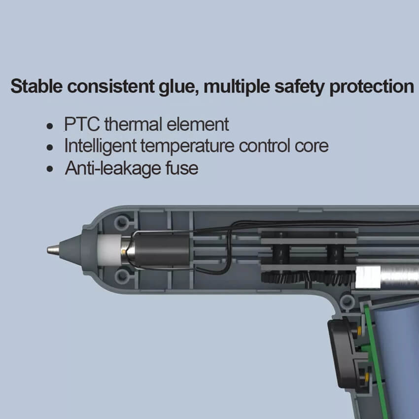 Electric Hot Melt Glue Gun Cordless Repair DIY Tool Heating Mini Glue Gun with Glue Sticks - Image 4
