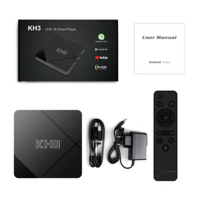 MECOOL KH3 Android 10.0 Smart 4K 60fps TV Box - Black 2GB RAM + 16GB ROM - Image 4
